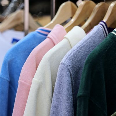 Pullover aus Frottee Stoff