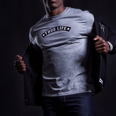 Thug Life Männer Shirt grau