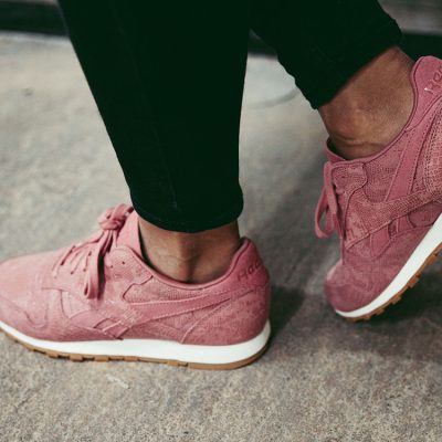 Reebok classic leather in rosa für Damen