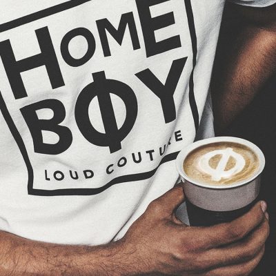Homeboy Print-Logoshirt Männer