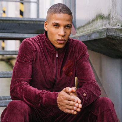 Rocawear Velour Jogginganzug in rot