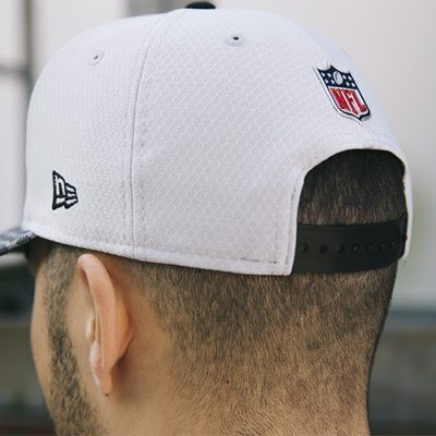 Snapback NFL On Field Oakland Raiders 9Fifty in silber