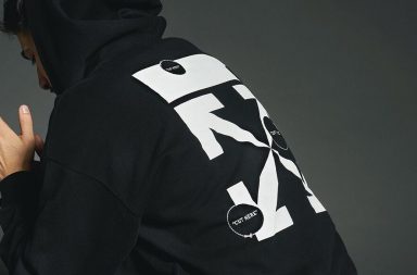 Off-White Hoodie in schwarz weiss_x-Logo auf dem Rücken